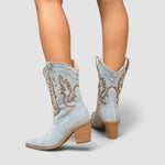 Tabitha women's embroidered western ankle boots