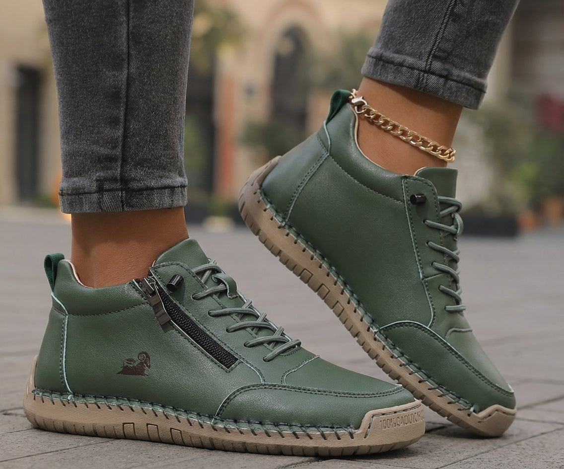 Beatrice supportive zip-up sneakers