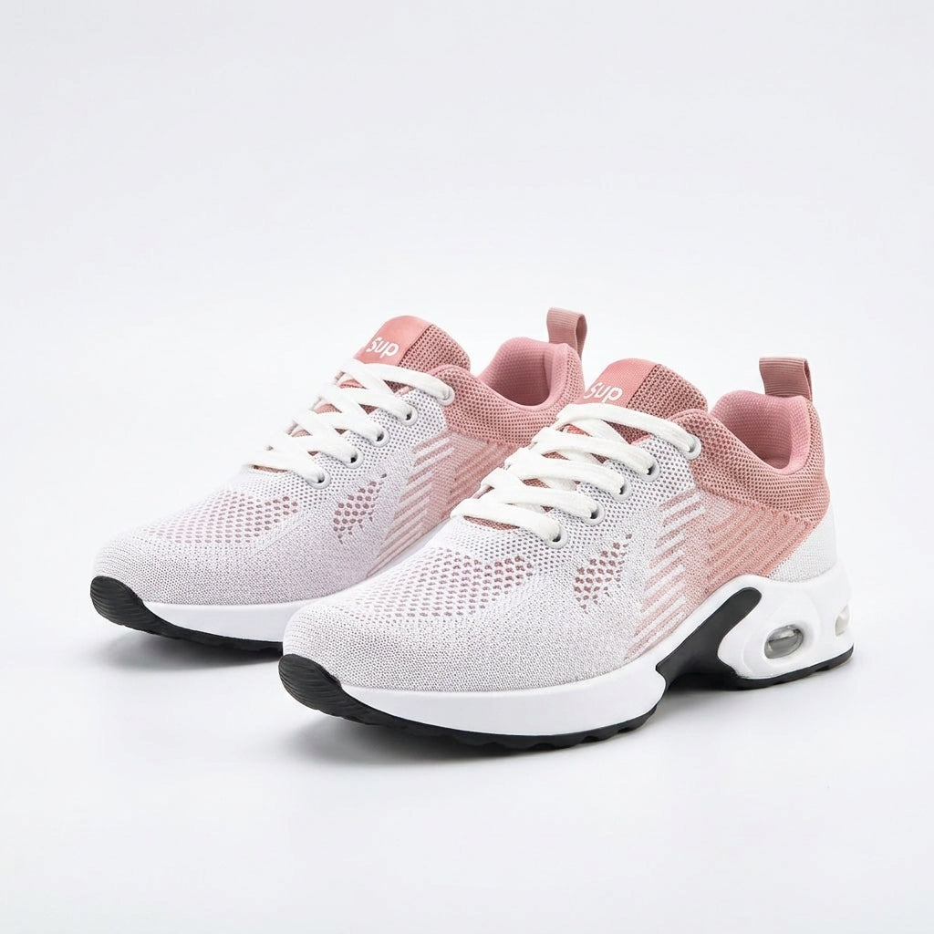 Felicity white & pink comfort shoes