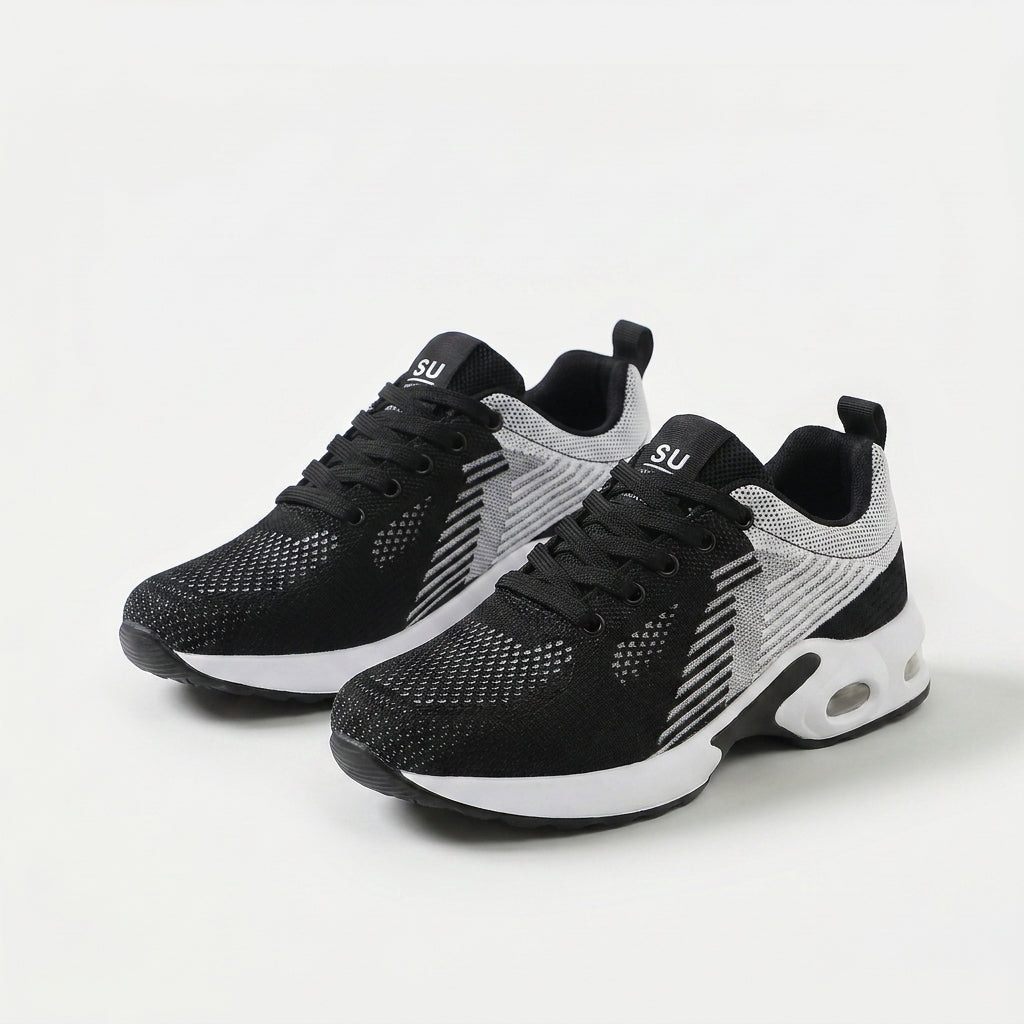 Frances white & black comfort shoes
