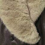 Faux Fur Collar Oversized Jacket for women, view 9