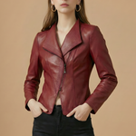 Fitted Asymmetric Zip Jacket for women