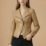 Fitted Asymmetric Zip Jacket for women