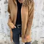 Zip Up Long Sleeve Knit Cardigan for women, view 4