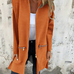Zip Up Long Sleeve Knit Cardigan for women, view 7
