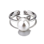 Pearl Cat Necklace with Bonus Earrings + Ring