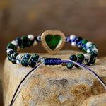Radiant Jasper Heart Bracelet