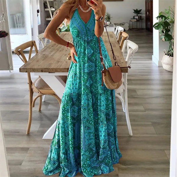 Gweneth - Sleeveless Boho Dress