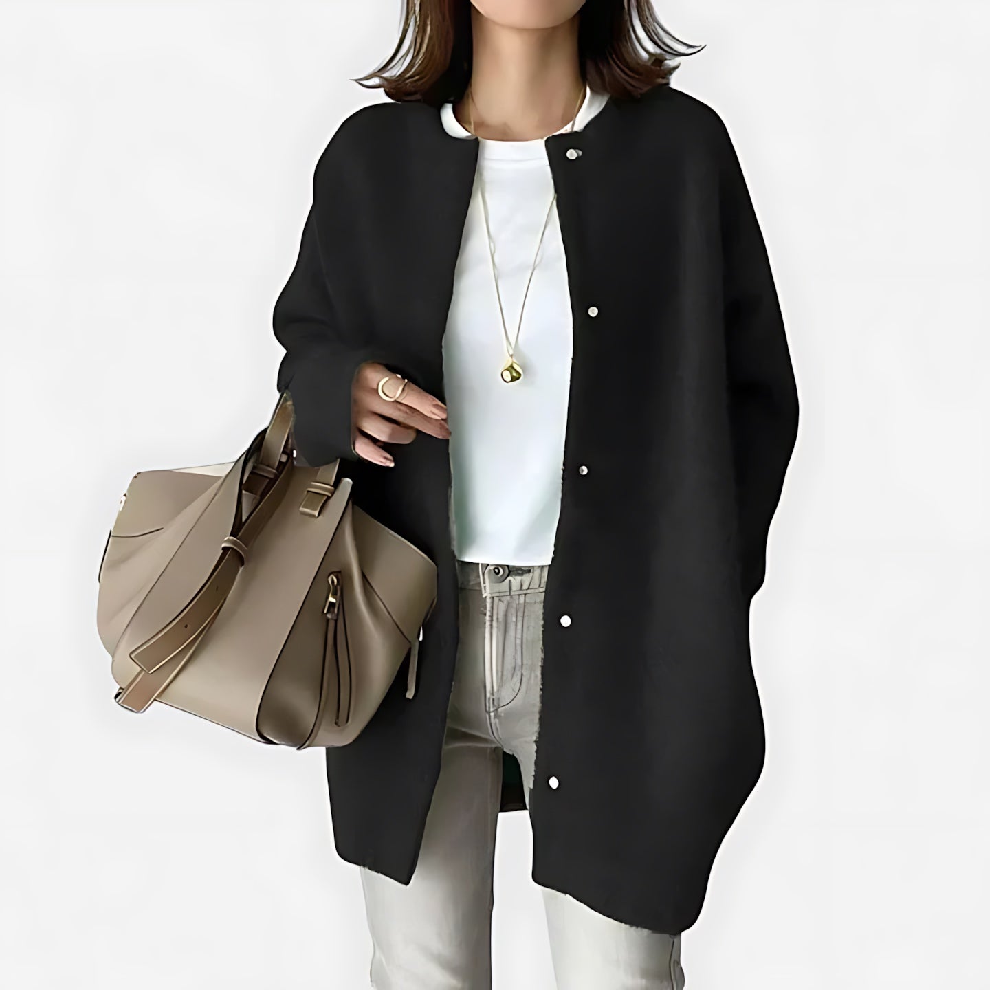 Longline Knit Cardigan for women, view 4