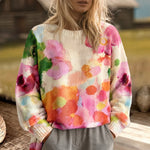 Josephine multicolour tie-dye crew-neck jumper