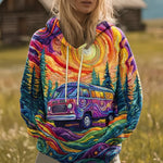 Louisa sunset road-trip hoodie