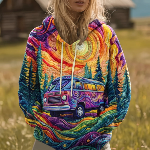 Louisa sunset road-trip hoodie