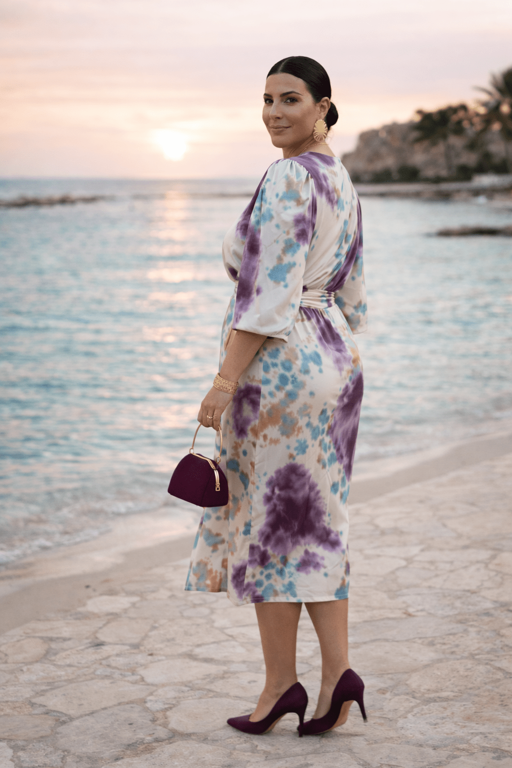 Georgina v-neck elegant dress