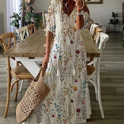 Michaela - Boho Dress with Tummy Coverage