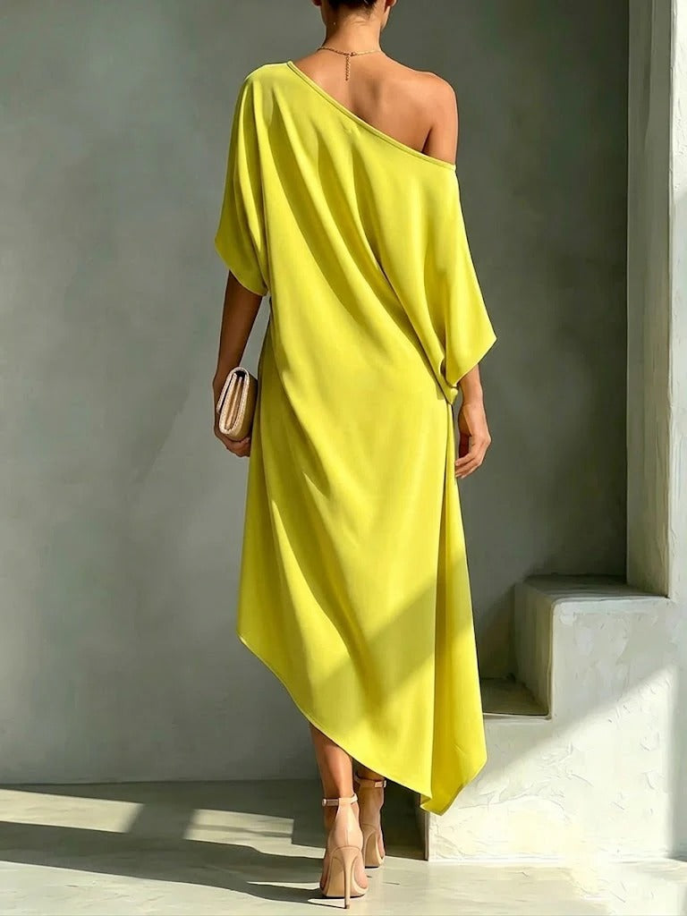 Juliana elegant asymmetric dress