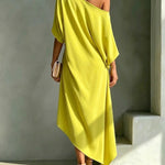 Juliana elegant asymmetric dress
