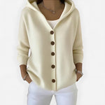 Relaxed Fit Button Up Knit Cardigan for women, view 2